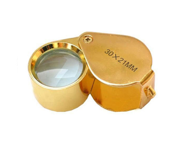 
  
30x Magnifier Jewelers Loupe Gold 

